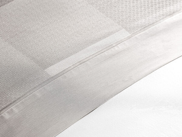 Faron Coco Crep bedrucktes Oberlaken-Set – Grau - 2