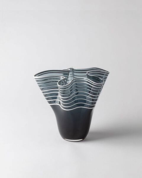 Honfleur handgemaakte glazen vaas - middelgroot - 0