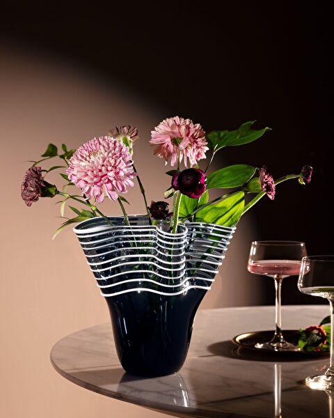 Honfleur handgemaakte glazen vaas - middelgroot - 1