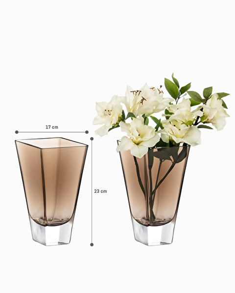 مزهرية زجاجية مصنوعة يدوياً من لونيفيل - حجم صغير - 3