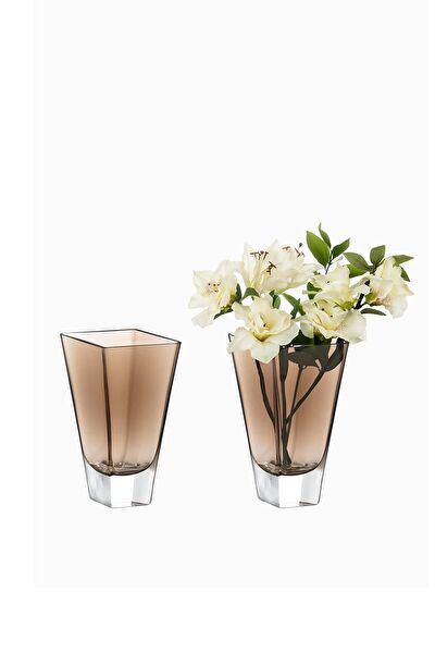 مزهرية زجاجية مصنوعة يدوياً من لونيفيل - حجم صغير - 0