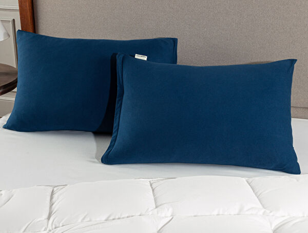 Taie d'oreiller 2 pièces en coton peigné Valeria - 0