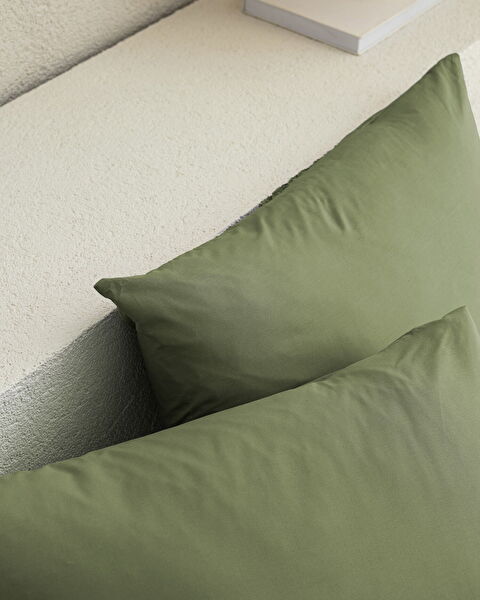 Manon 100% Cotton Pillowcase Set - Khaki - 2
