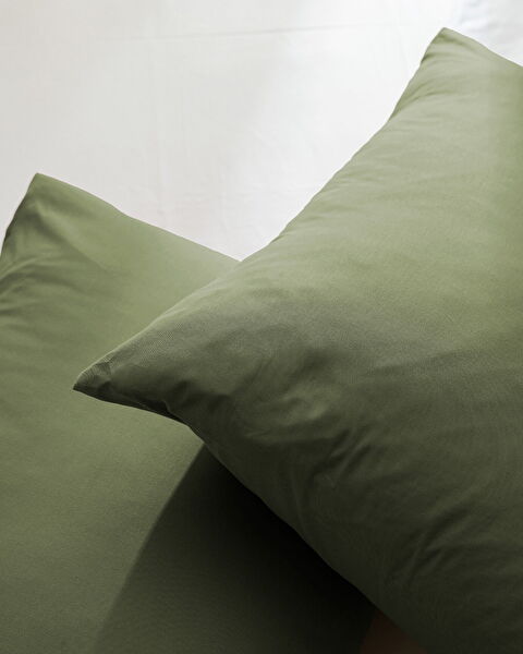Manon 100% Cotton Pillowcase Set - Khaki - 3