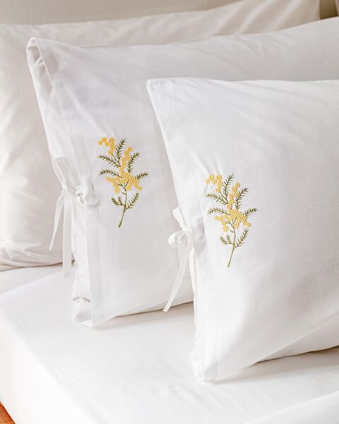 Bresnay 100% Cotton Pillowcase – Yellow - 1