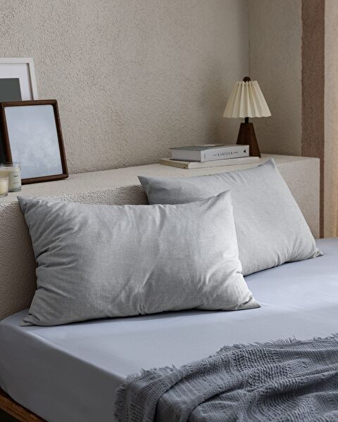 Delrico 2-Piece Pillow Case - Gray - 0