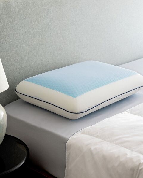 Fuchsia Visco Gel Cooling Pillow - White - 60x40 cm - 0