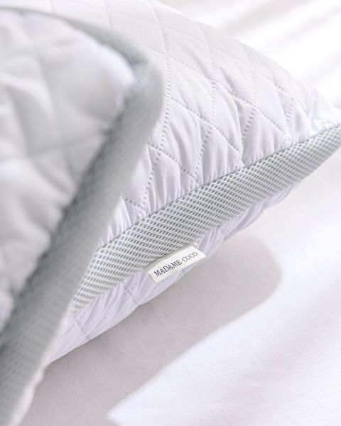 وسادتان بتقنية التهوية - أبيض/رمادي فاتح - 3