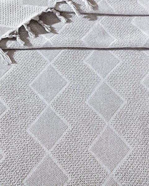 Couvre-lit double Basile - Gris - 2