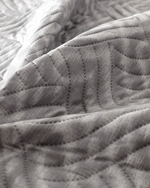 Darcia Double Printed Bedspread - Grey - 4