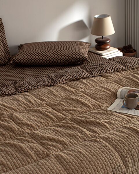 Vincent Double Wellsoft dekbedset - beige - 1