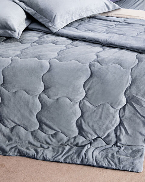 Kaira Doppel-Bettdecken-Set – Indigo - 7