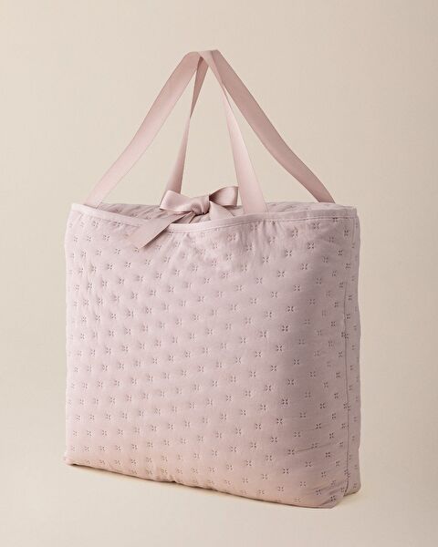 Rennes Çift Kişilik Yatak Örtüsü - Pudra - 7