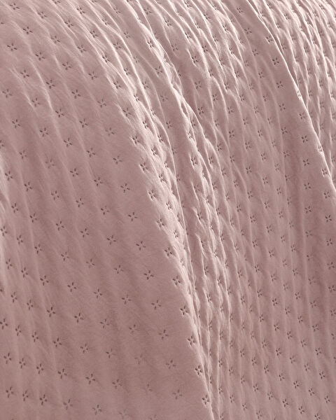 Rennes Çift Kişilik Yatak Örtüsü - Pudra - 4