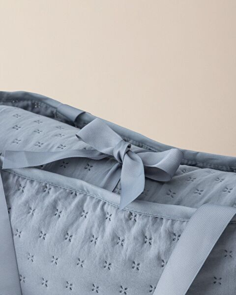 Rennes Çift Kişilik Yatak Örtüsü - İndigo - 8