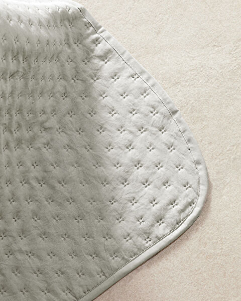 Rennes Çift Kişilik Yatak Örtüsü - Mint Yeşili - 5