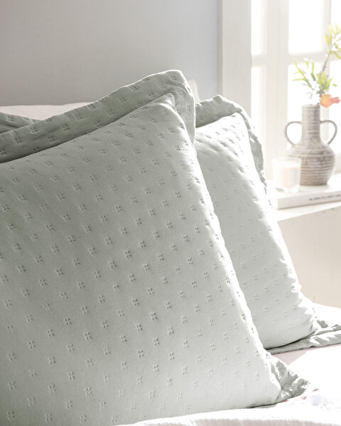 Rennes Çift Kişilik Yatak Örtüsü - Mint Yeşili - 2