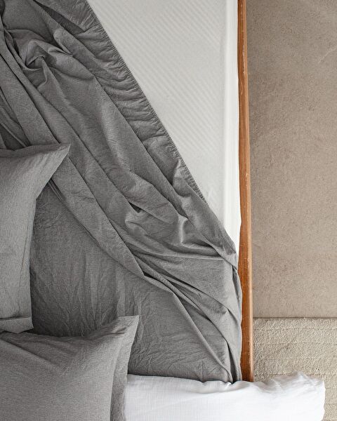 Meleni tweepersoonsdekbedset - grijs - 5