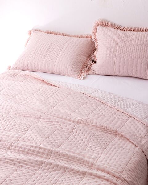 Medus Double Bedspread - Powder - 2