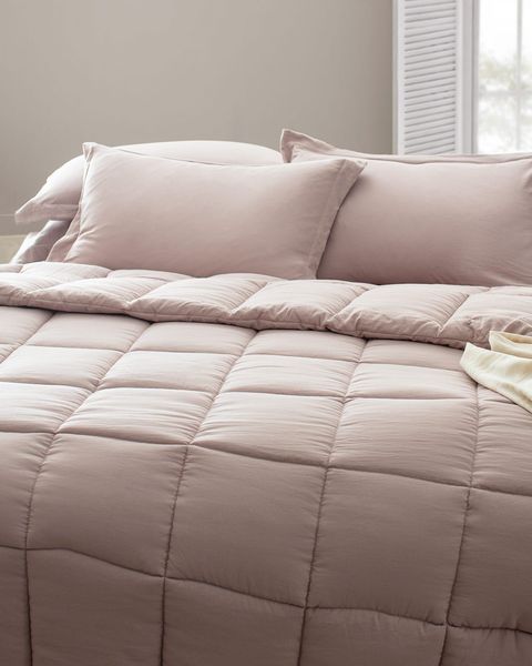 Mona Çift Kişilik Comforter Set - Pudra - 3