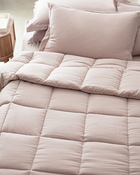 Mona Double Comforter Set - Powder - 5