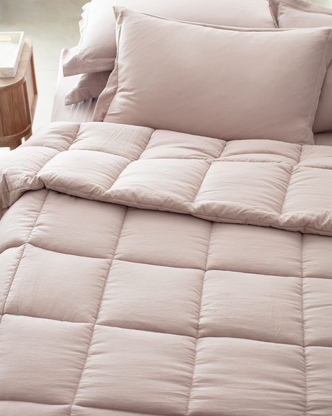 Mona Çift Kişilik Comforter Set - Pudra - 6