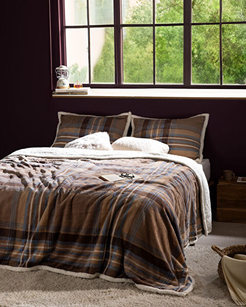 Palloys Sherpa Çift Kişilik Yatak Örtüsü - Bej - 0