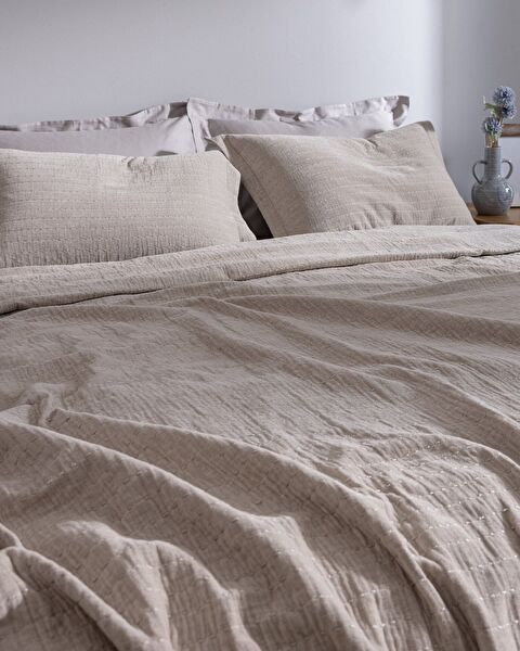 Feolette Çift Kişilik Yatak Örtüsü - Ekru - 3