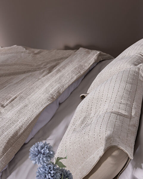 Feolette Çift Kişilik Yatak Örtüsü - Ekru - 4