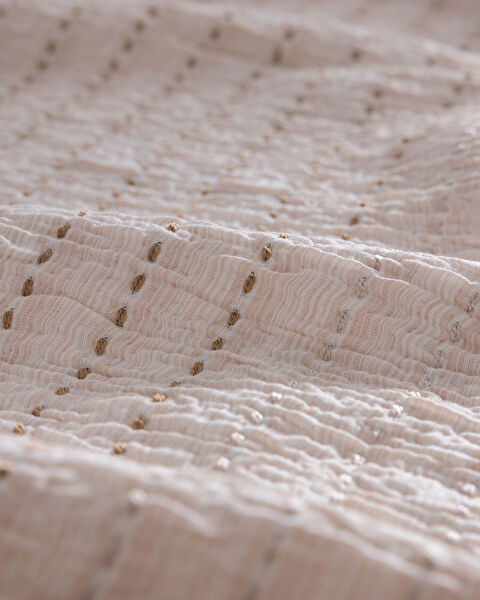 Petite Çift Kişilik %100 Pamuk Yatak Örtüsü - Pudra - 6