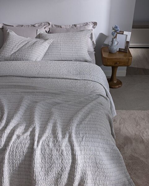 Petite Çift Kişilik Yatak Örtüsü - Gri - 1