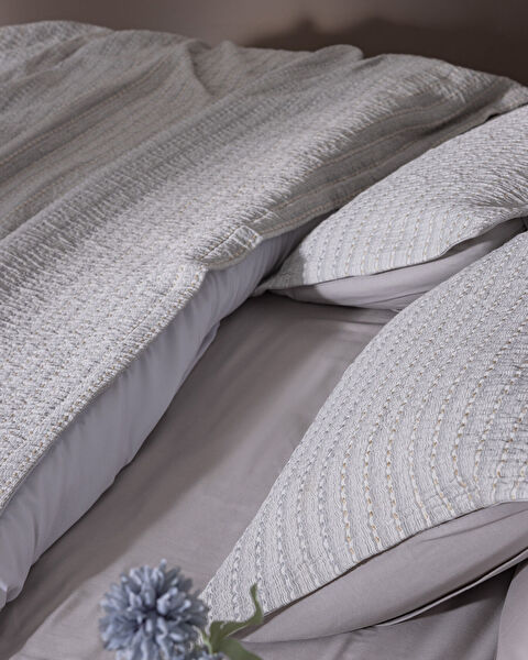 Petite Çift Kişilik Yatak Örtüsü - Gri - 4