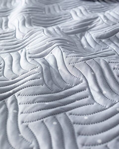 Couvre-lit imprimé Brie King Size - Gris - 3