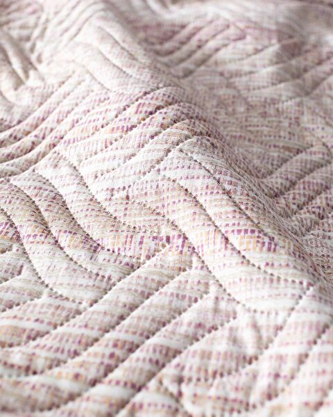 Burnel kingsize bedsprei met print - Pruim - 3