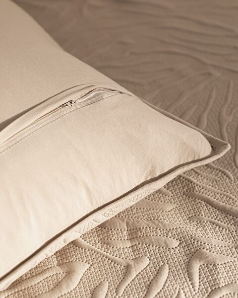 Ensemble Couvre-lit Cher King Size - Beige - 4