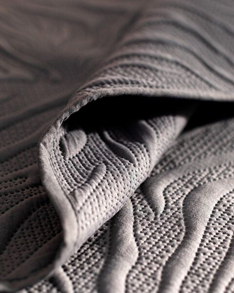 Ensemble Couvre-lit Cher King Size - Anthracite - 5