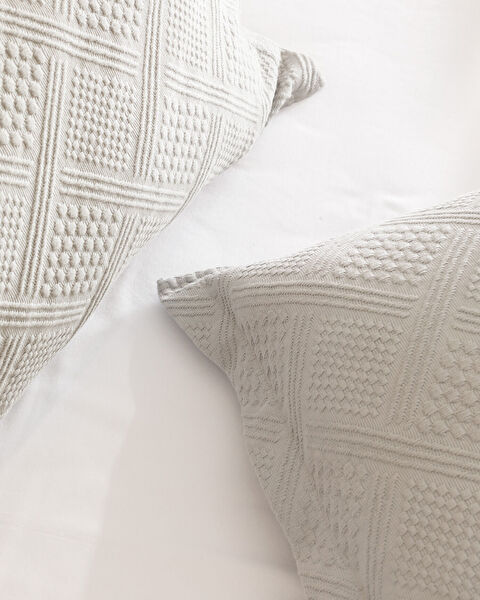 Triangle King Size %100 Pamuk Yatak Örtüsü - Gri - Lüks Koleksiyon - 4
