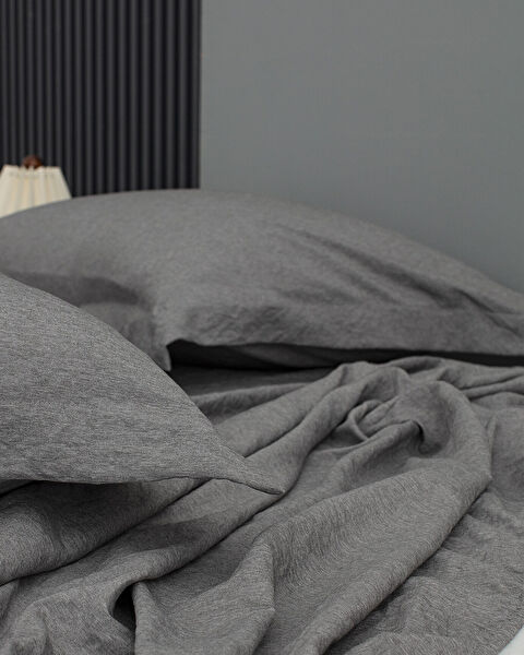 Meleni kingsize dekbedset - grijs - 6