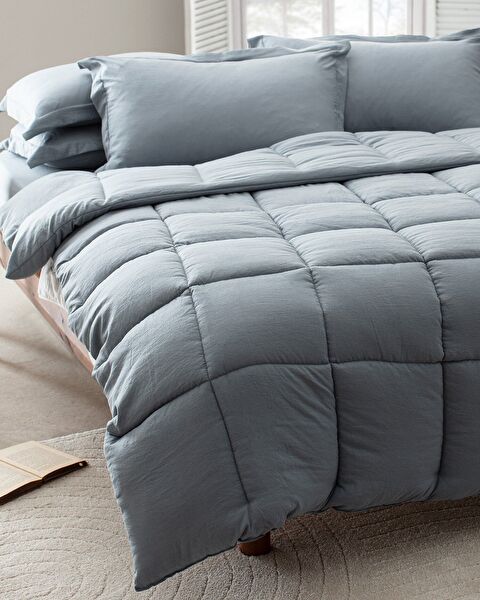 Mona kingsize dekbedset - grijs - 1