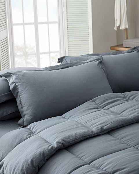 Mona kingsize dekbedset - grijs - 4