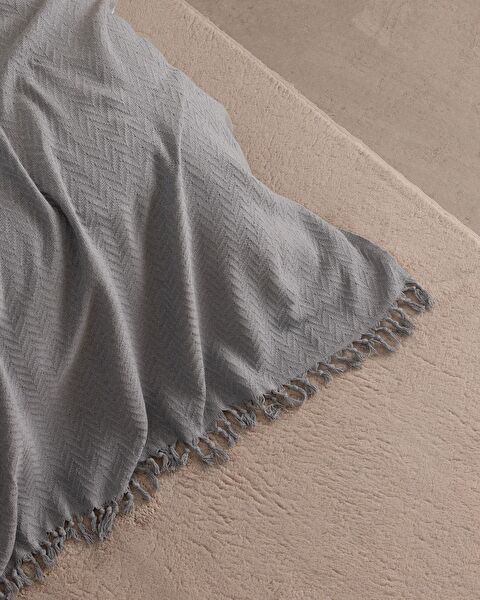 Stephane Single Bedspread - Grey - 4