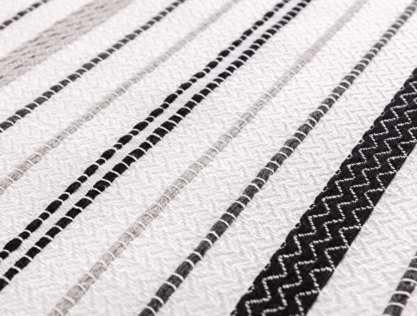 Couvre-lit simple Arjeta - Noir/Gris - 3