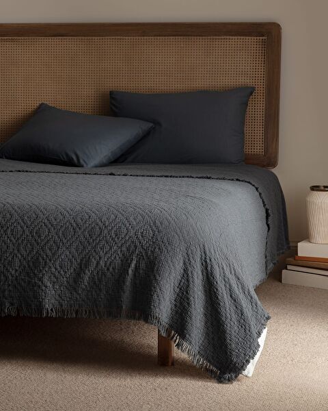 Vue Einzel-Tagesdecke – Luxus-Kollektion – Dunkelgrau - 0