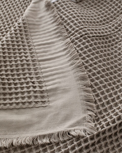 Couvre-lit simple 100 % coton Beatrice - Beige - 3