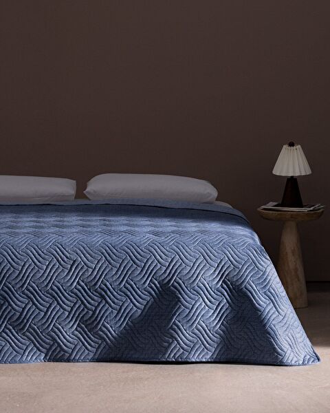 Couvre-lit imprimé simple Odette - 0