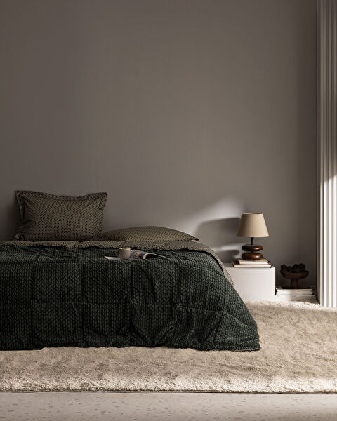 Vincent Wellsoft dekbedset voor één persoon - groen - 0