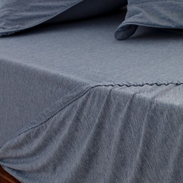 İlus Eenpersoons Bamboe Dekbedset - Blauw - 5