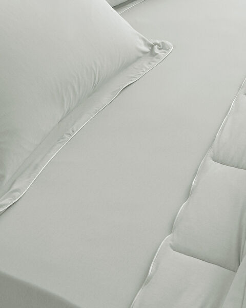 İlus Eenpersoons Bamboe Dekbedset - Mintgroen - 2