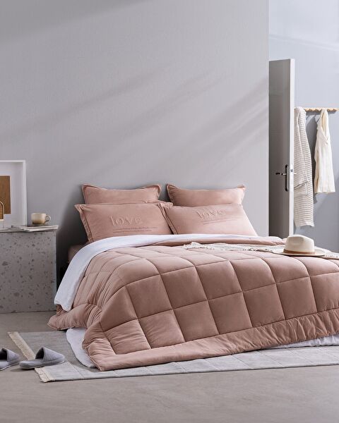 Bobigny Single SuperSoft Bettdecken-Set – Puder - 0