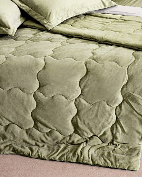 Kaira Single Comforter Set - Khaki - 6